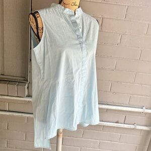 Eileen Fisher Light Blue Sleeveless Top